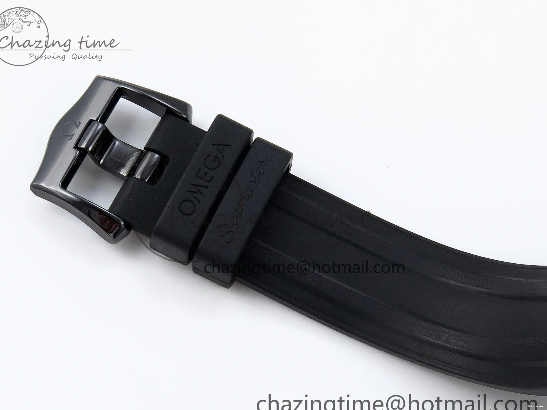 0405 Seamaster 300m 43.5mm Black Ceramic S+F 1:1 Best Edition Black Dial on Black Rubber Strap A WrinkleFree 7731